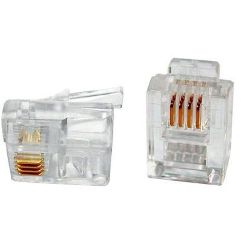 Коннектор Patron RJ11 6P4C * 40 (CON-RJ-11-6P4C-40): цена 109 грн ...