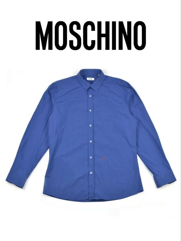 Дизайнерская рубашка moschino люксовая с вышивкой