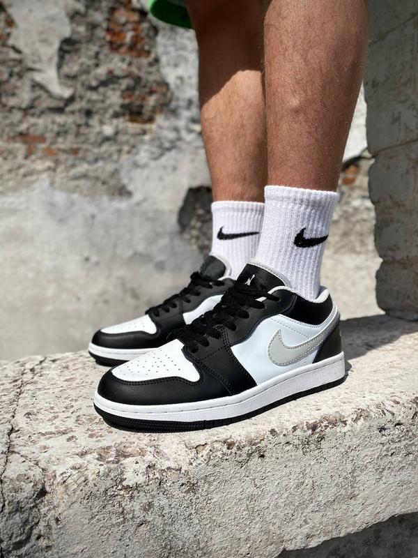 Nike 1s cheap black and white