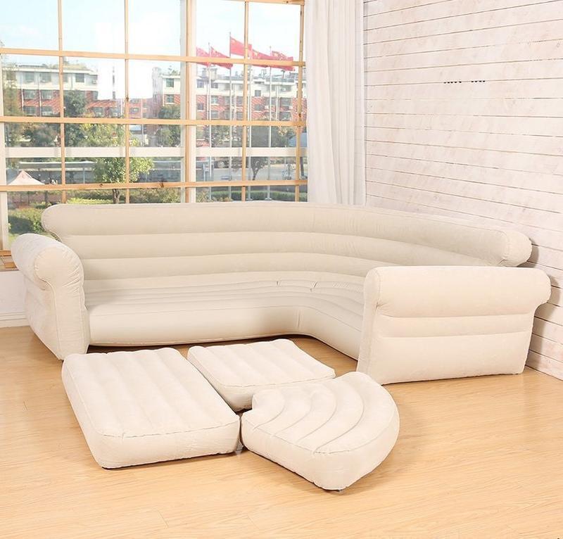Надувной диван intex 257х203х76 см (68575)