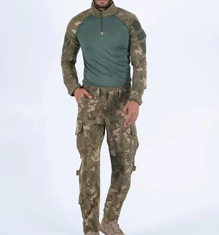 Тактический мужской летний костюм (рубашка и штаны) Камуфляж XXL