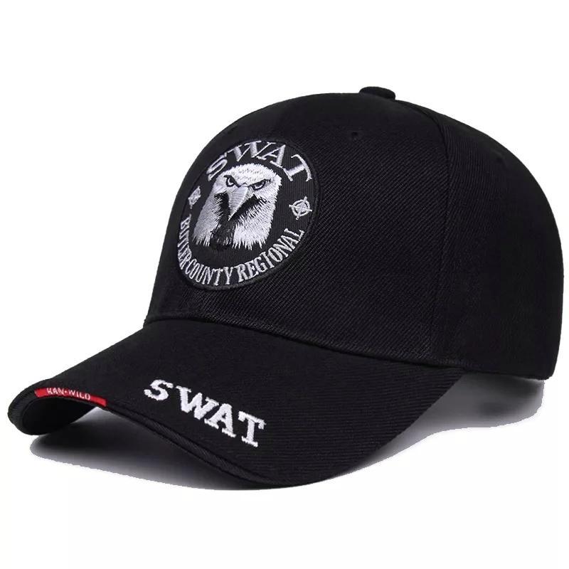 Кепка бейсболка swat (police, fbi) з вигнутим козирком чорна у...: ціна ...