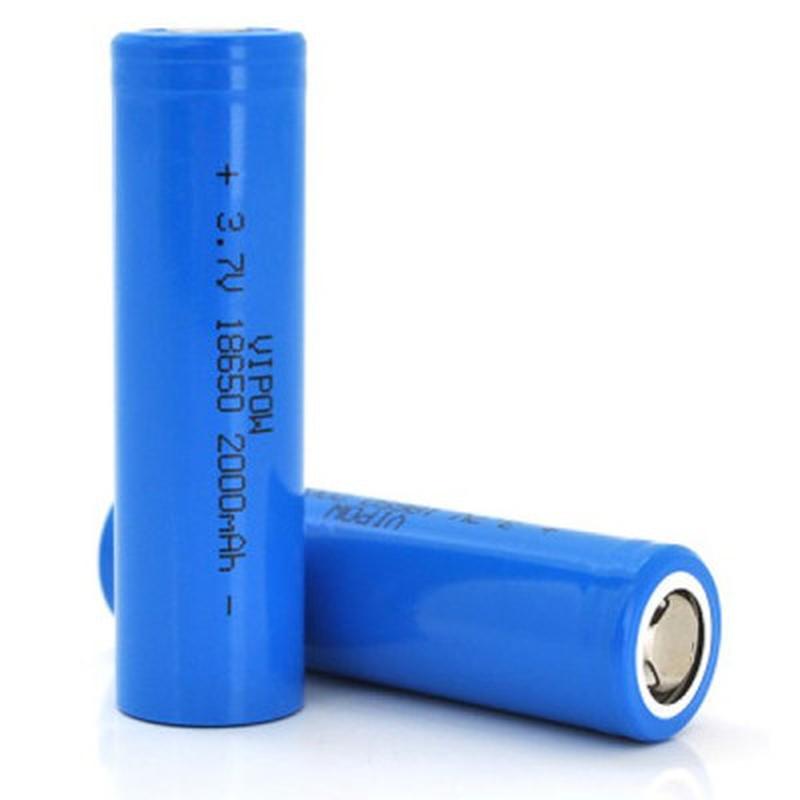 Аккумулятор 18650 Li-Ion ICR18650 FlatTop, 2000mAh, 3.7V, Blue...: цена ...