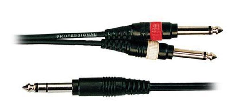 SOUNDKING BB314 Готовий мультимедійний кабель 6.3-2х6.3, 3м.