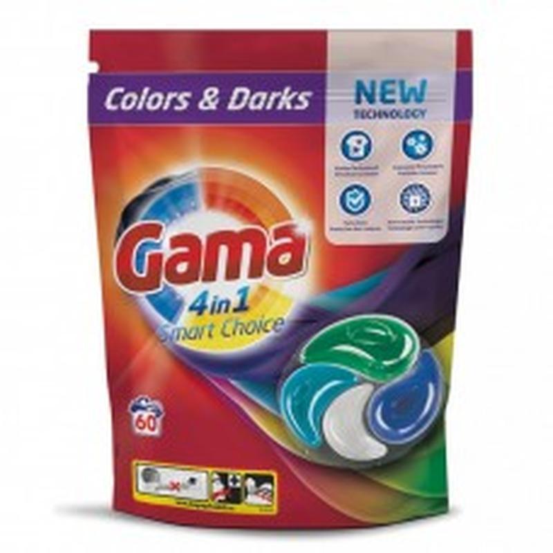 Gama colors & darks 4в1 капсулы для стирки 60 шт