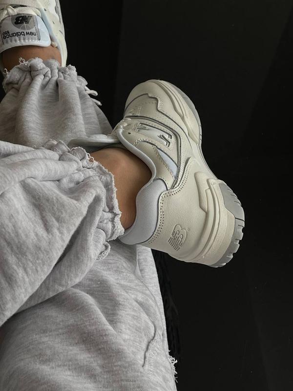 ???? женские кроссовки new balance 550 white grey топ качество ????