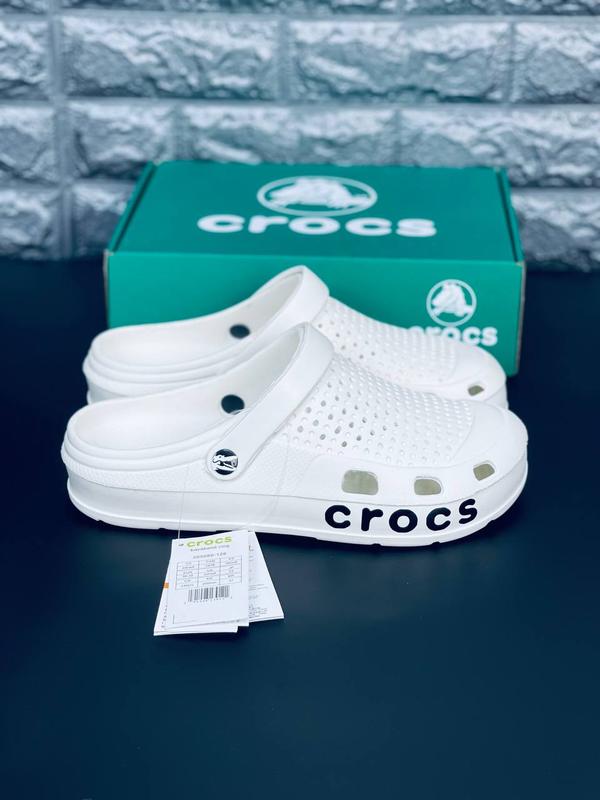 Шлепанцы мужские Crocs, пляжные белые шлепки сланцы тапочки крокс: цена ...