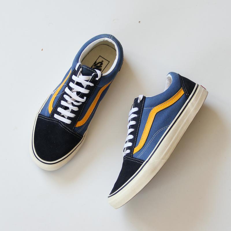 vans old skool navy yellow