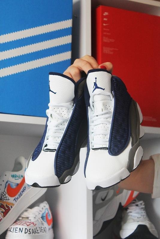 jordan 13 blue white grey