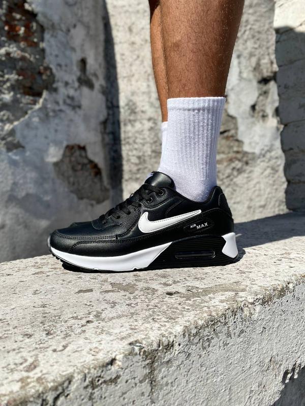 Nike air max 90 black clearance grey white