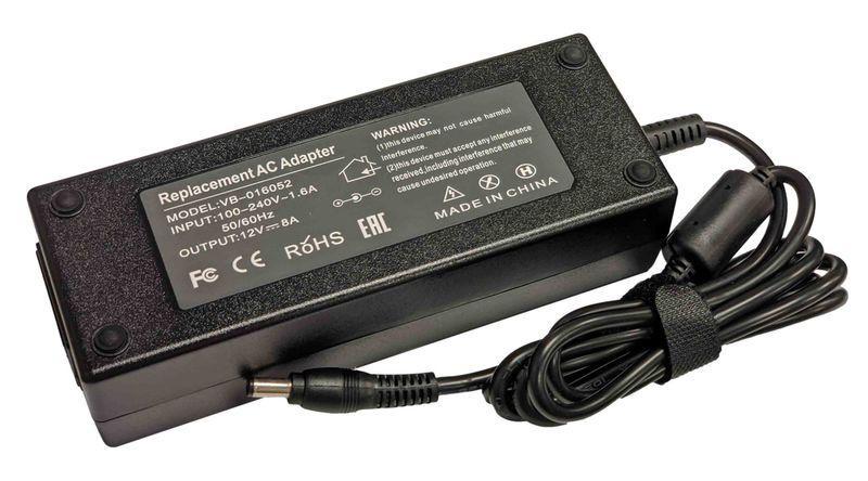 Блок питания для монитора и телевизора 96W 12V 8A 5.5x2.5mm PA...: цена ...