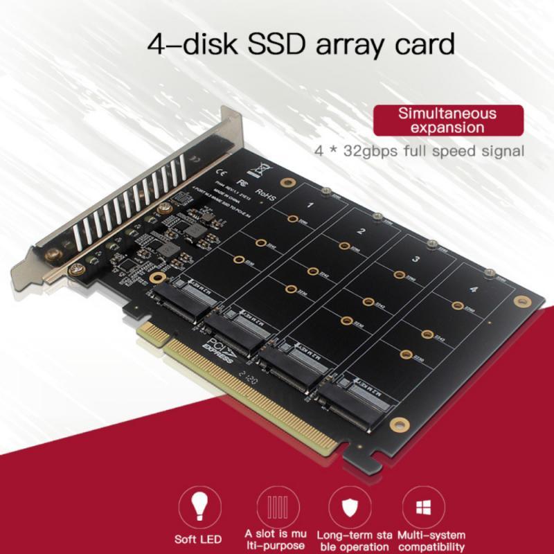 RAID контролер на 4 SSD M.2 NGFF NVMe (M-key), PCI-e x16 - 1480 грн ...