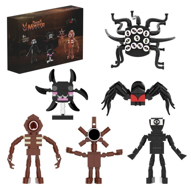 Набор из лего блоков героев игры doors (дорс) roblox! lego blo... цена