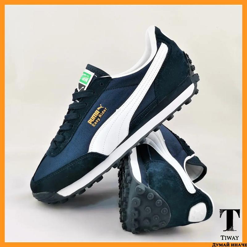 Кроссовки пума puma easy rider мужские синие (размеры: 44,45,46): цена ...