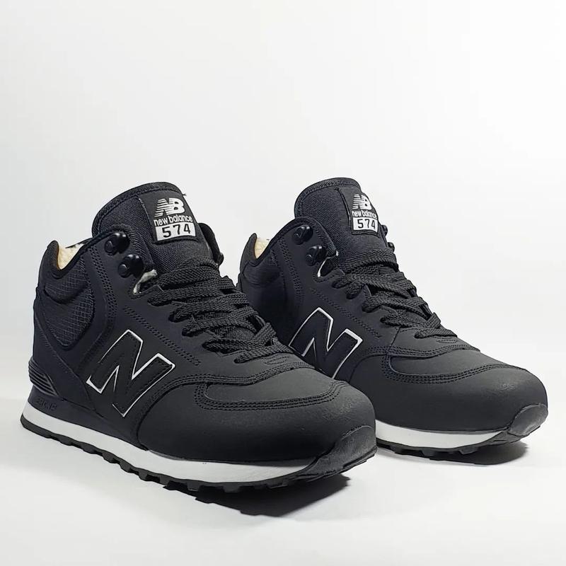 New balance 574 boots winter leather [black white]: цена 2300 грн ...