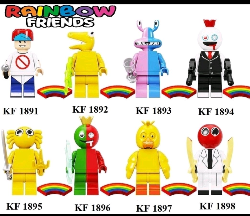 Lego Rainbow Friends из Roblox, Лего Радужные Друзья, набор 6в1