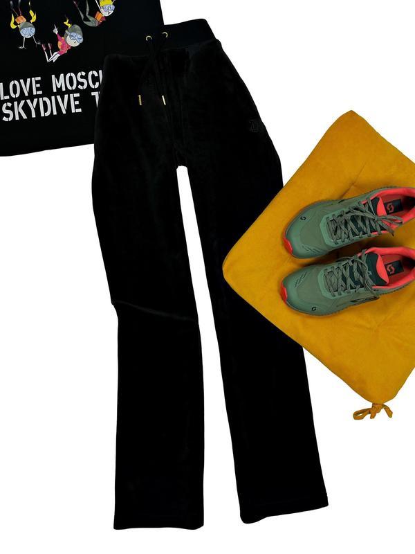 Бархатные штаны велюровые клеш juicy couture оригинал: цена 970 грн ...