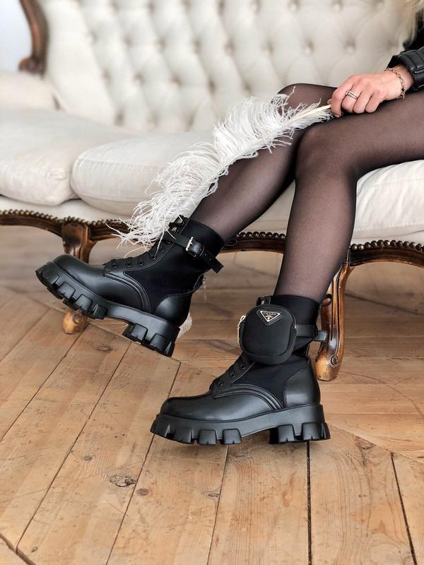 prada boots with pouch dupe
