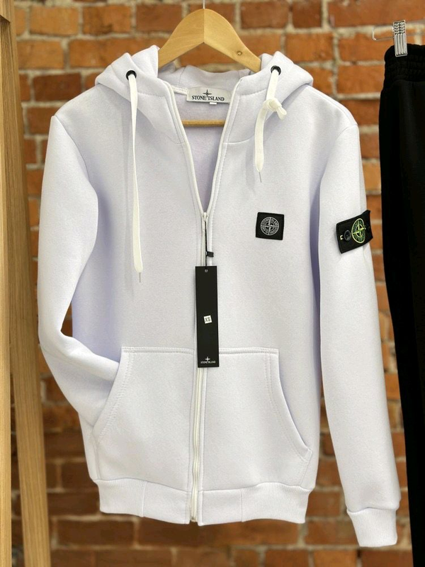 White stone cheap island zip hoodie