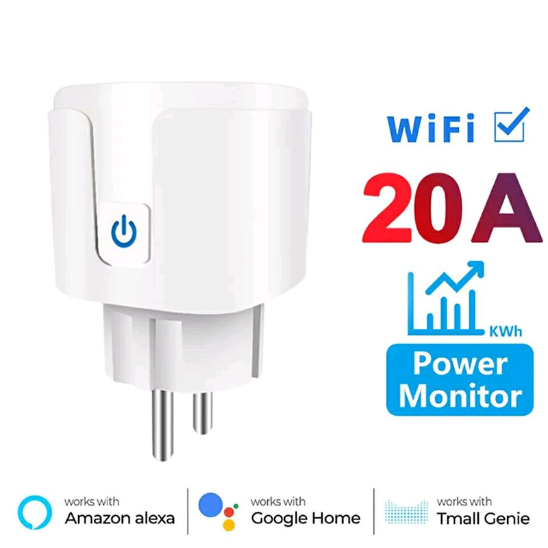Wi-Fi розетка 20 А. Розумна розетка. Лічильник спожитої електроен: ціна ...