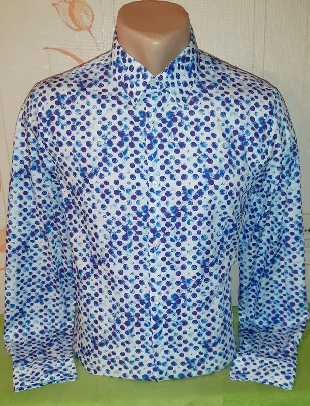 Потрясающая рубашка в пузырьки tom hanks, made in turkey, молн... цена