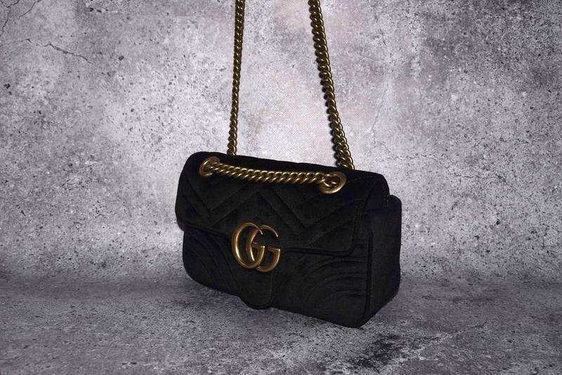 Gucci marmont velluto on sale mini