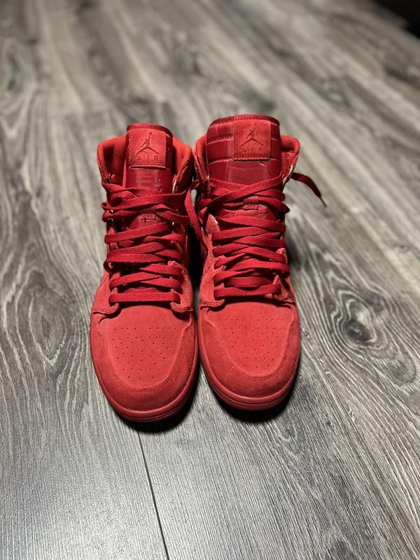 Retro 1 sales red suede