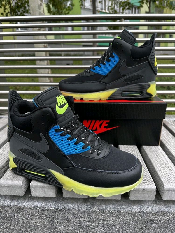 Nike air hot sale black green