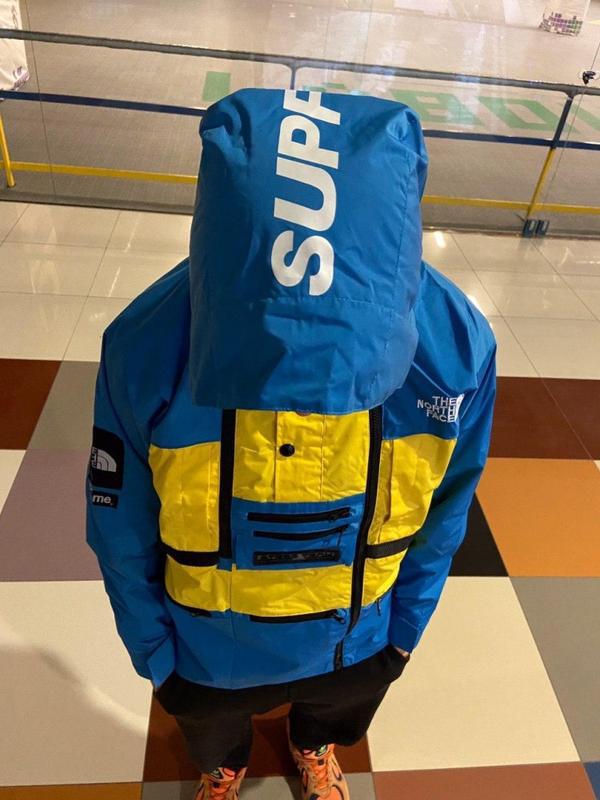 supreme the north face yellow