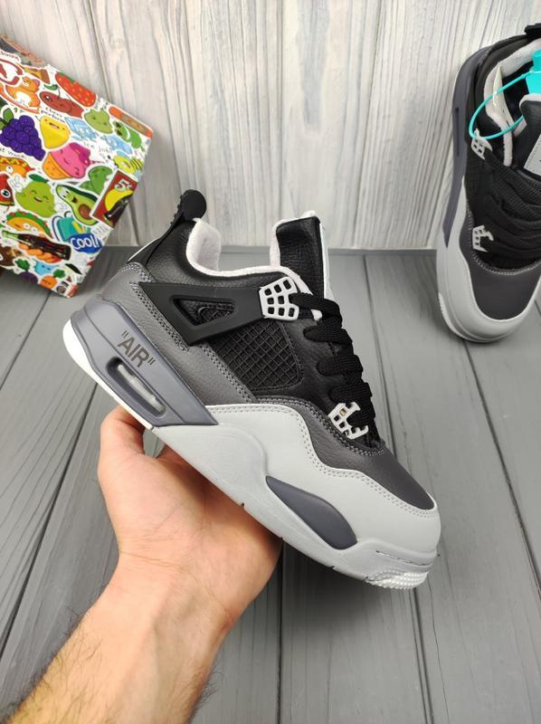 Air jordan best sale 4 retro gray