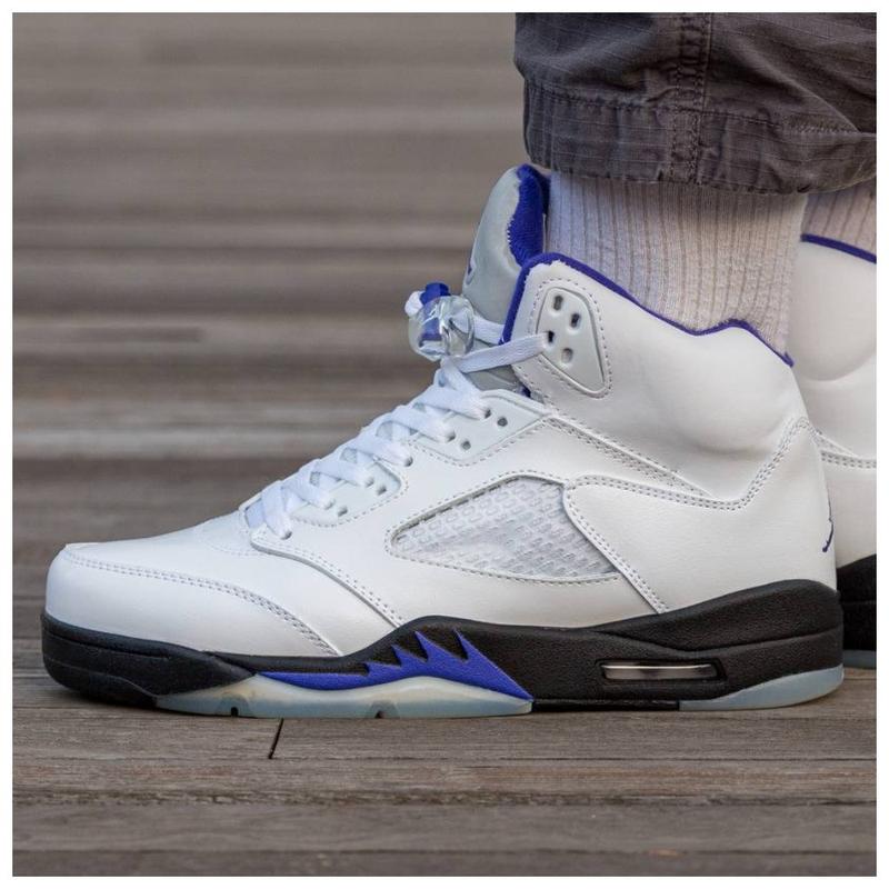 White purple and blue sales jordans