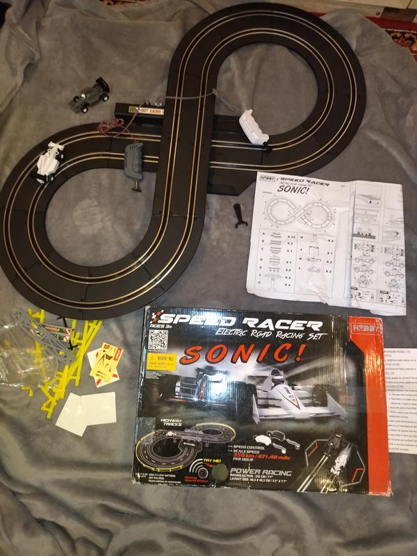 Speed racer electric hotsell road racing set