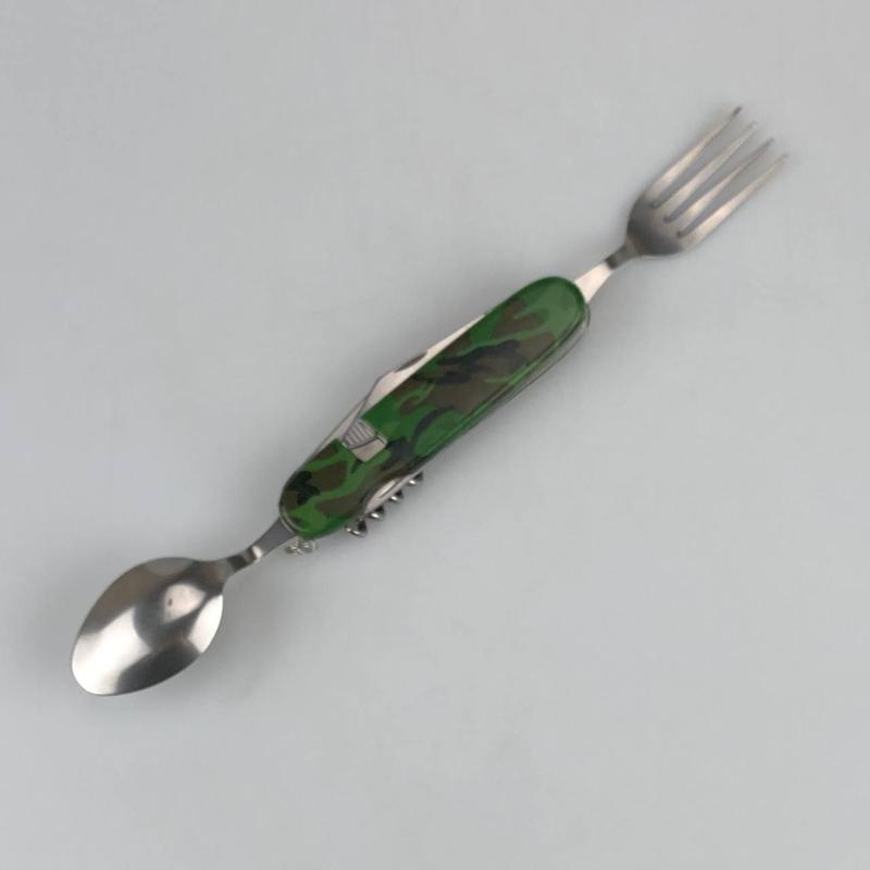 Розкладний ніж 6 в 1 з двох частин на магніті (ложка, виделка,...: ціна ...