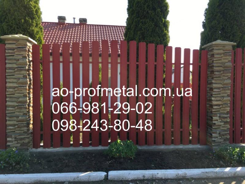 Штакетник, Евроштакетник из профнастила, Штакетник для забора.: цена 41 ...
