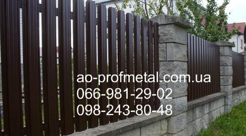 Штакетник, Евроштакетник из профнастила, Штакетник для забора.: цена 41 ...