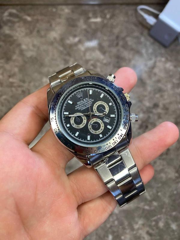 Мужские серебряные механические наручные часы Rolex / Ролекс, ...: цена ...