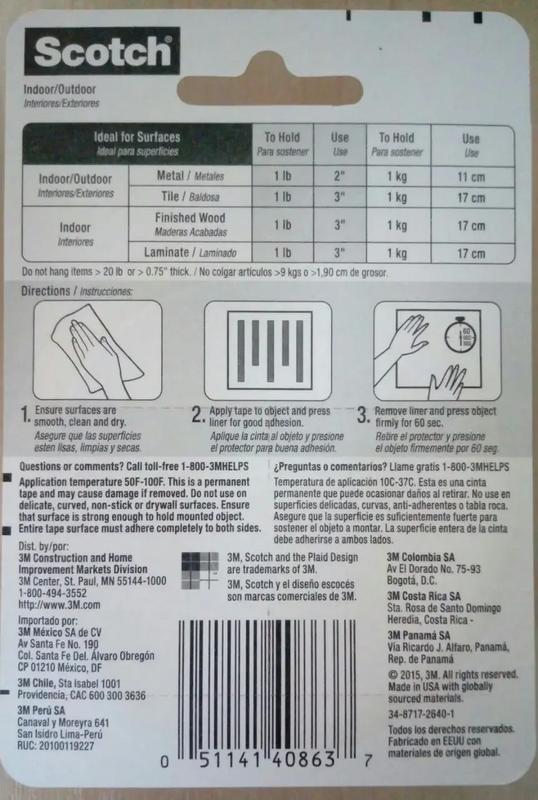 3M Scotch Extremely Strong Mounting Tape