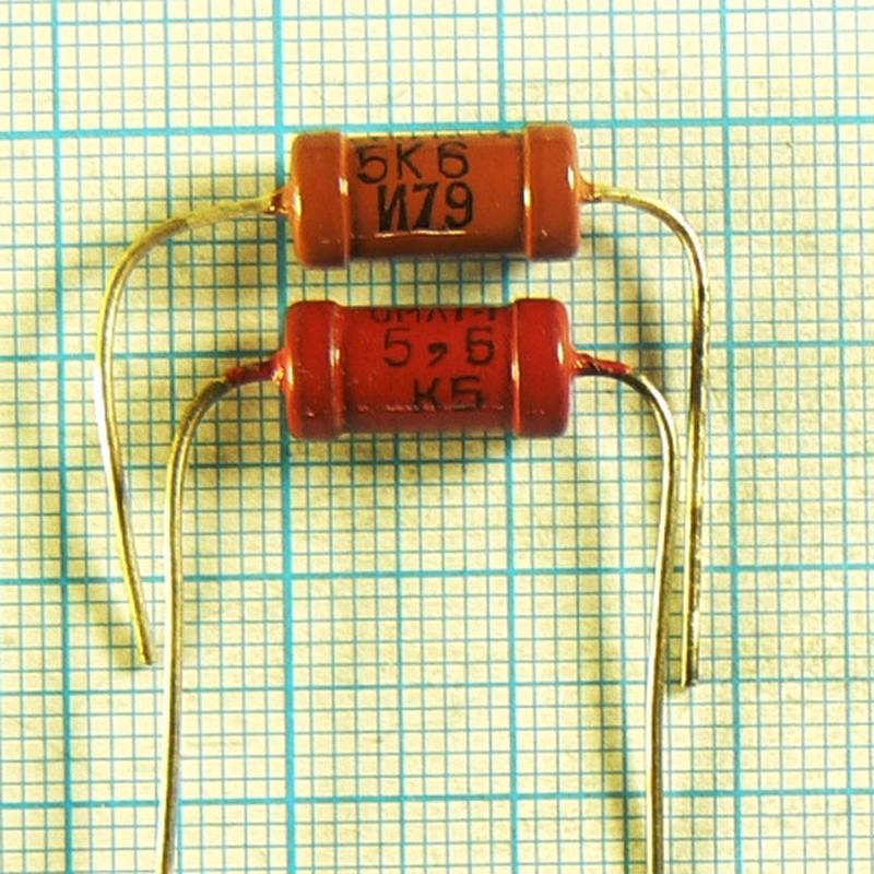 Лот: 321 × 0.4 ₴ Резистор 5К6 5.6 5,6 К Ком 5.6к 5.6ком 5,6к 1 Вт.
