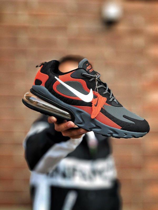 nike 270 react black orange