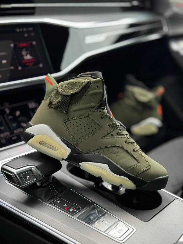 Jordan retro 4 clearance travis scott olive