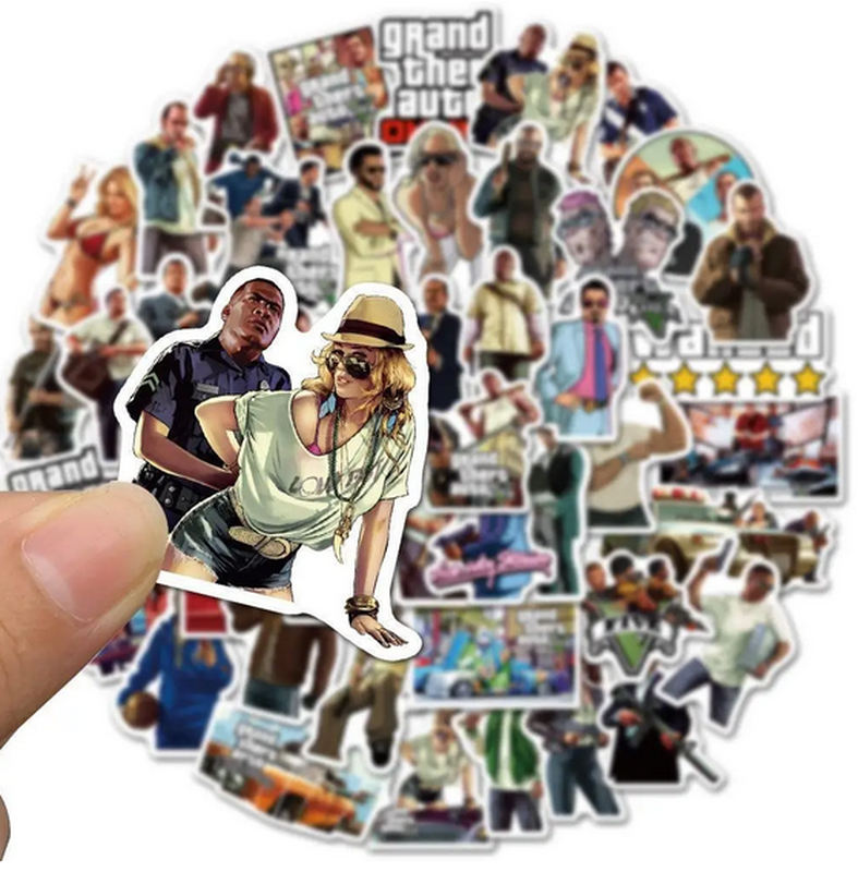 Наклейки водостойкие стикеры GTA V ГТА 5 San Andreas, Vice City: цена ...