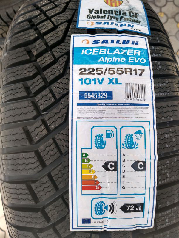 225/55R17 101V XL SAILUN ice blazer alpine evo, 2020г, 225 55 17 - 1750 ₴,  купить на ИЗИ (6840965)