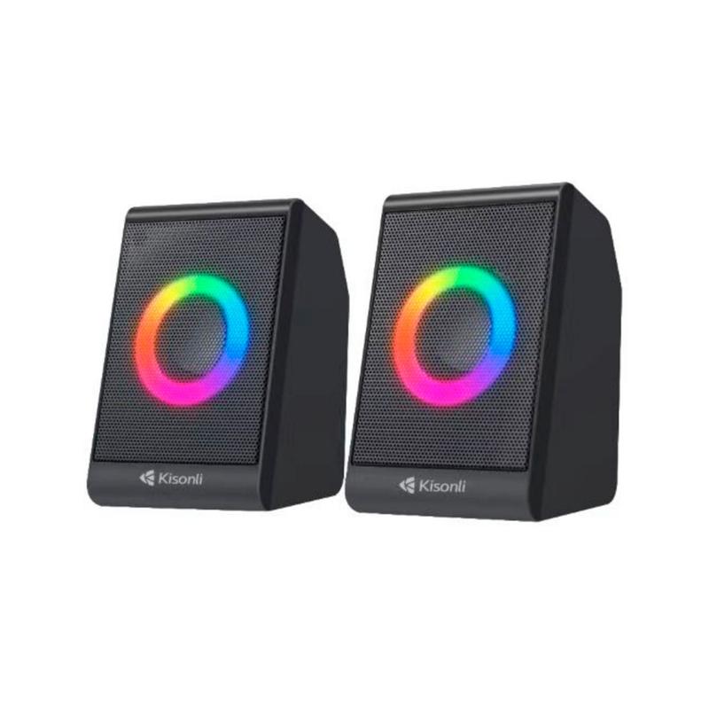 Колонки 2.0 Kisonli X12 для ПК та ноутбука, USB + 3.5mm, 2x3W,...: цена ...