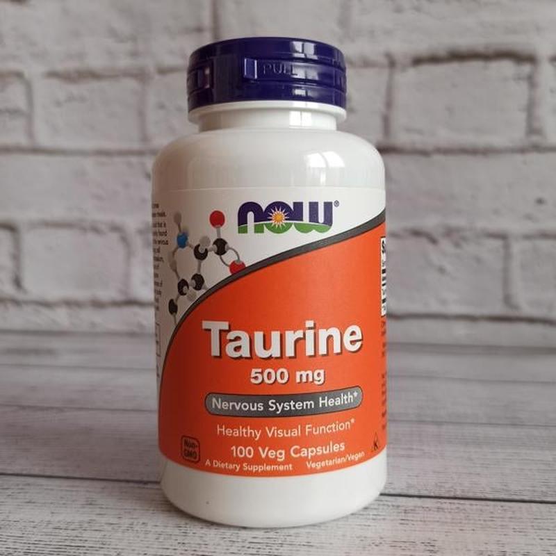Таурин, Taurine, США, 500 мг, 100 капсул: цена 300 грн - купить ...