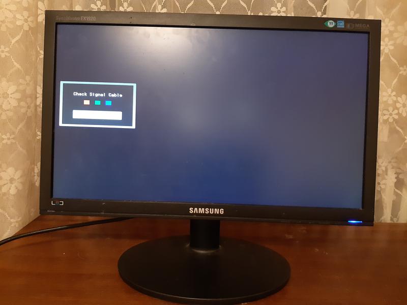 Check Signal Cable Монитор Самсунг Telegraph