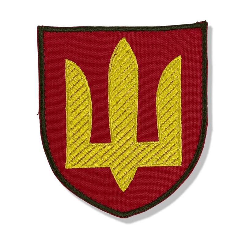 Шеврон "Тризуб на красном фоне" / Для военных ЗСУ / Для солдат...: цена ...