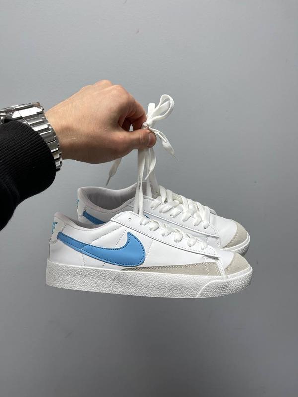 Найк блейзер лов blazer low white blue logo: цена 1200 грн - купить ...