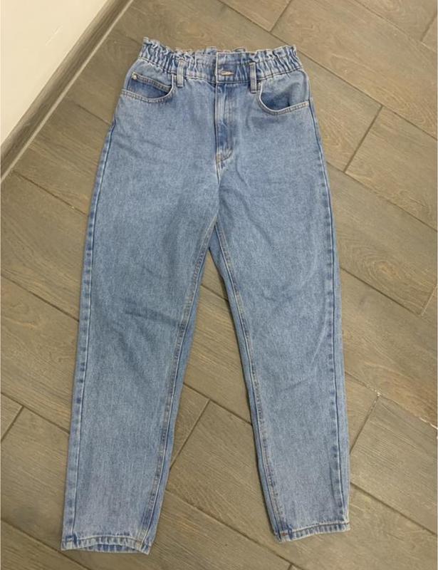 Джинси denim висока посадка пояс на резине: цена 520 грн - купить Брюки ...