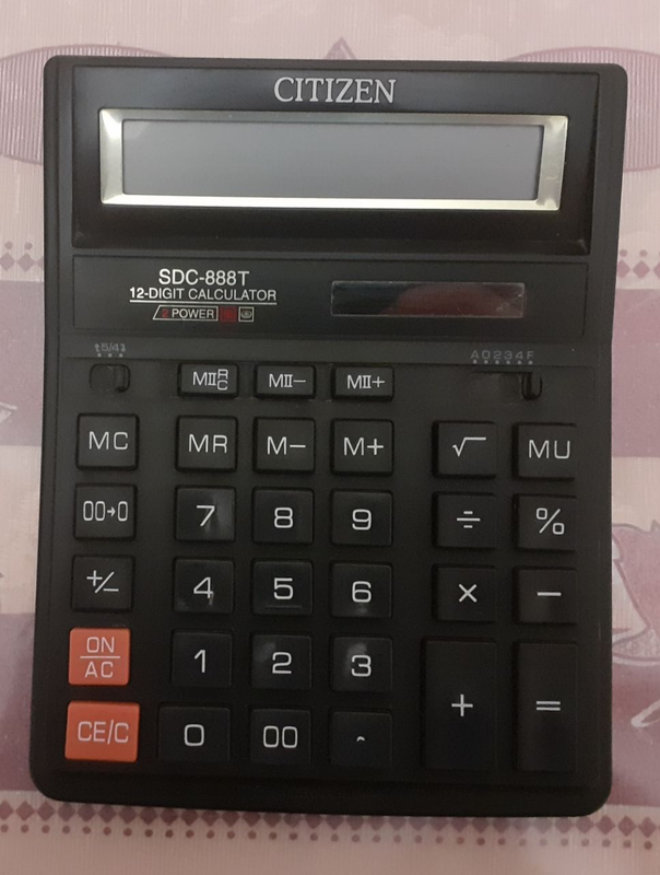 Калькулятор CITIZEN SDC-888T Original як несправне: цена 120 грн ...