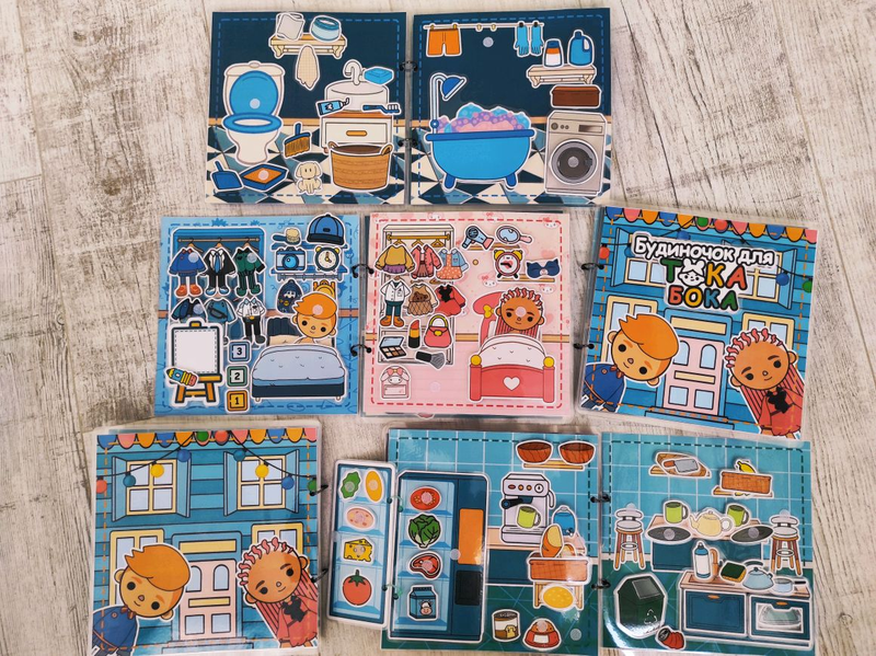 Будинок для тока бока, toca boca на липучках,книжка на липучках: цена ...